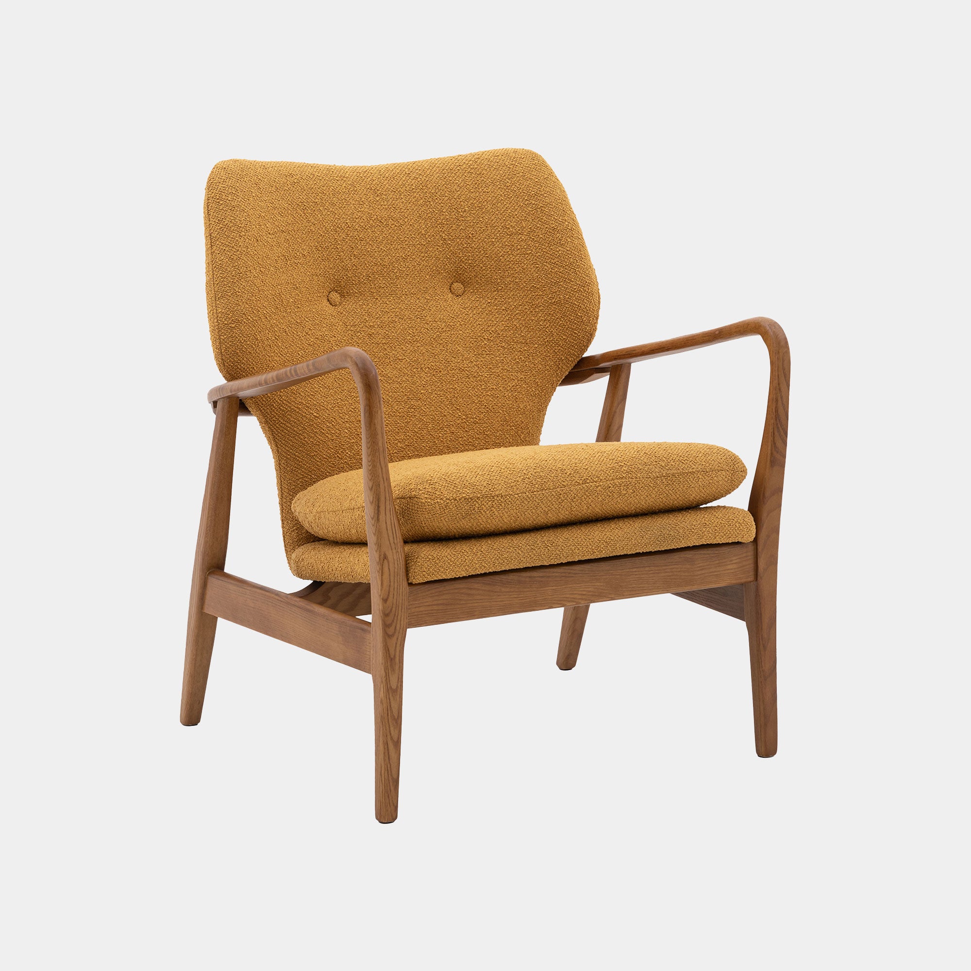 Tobias - Chair In Fabric Ochre