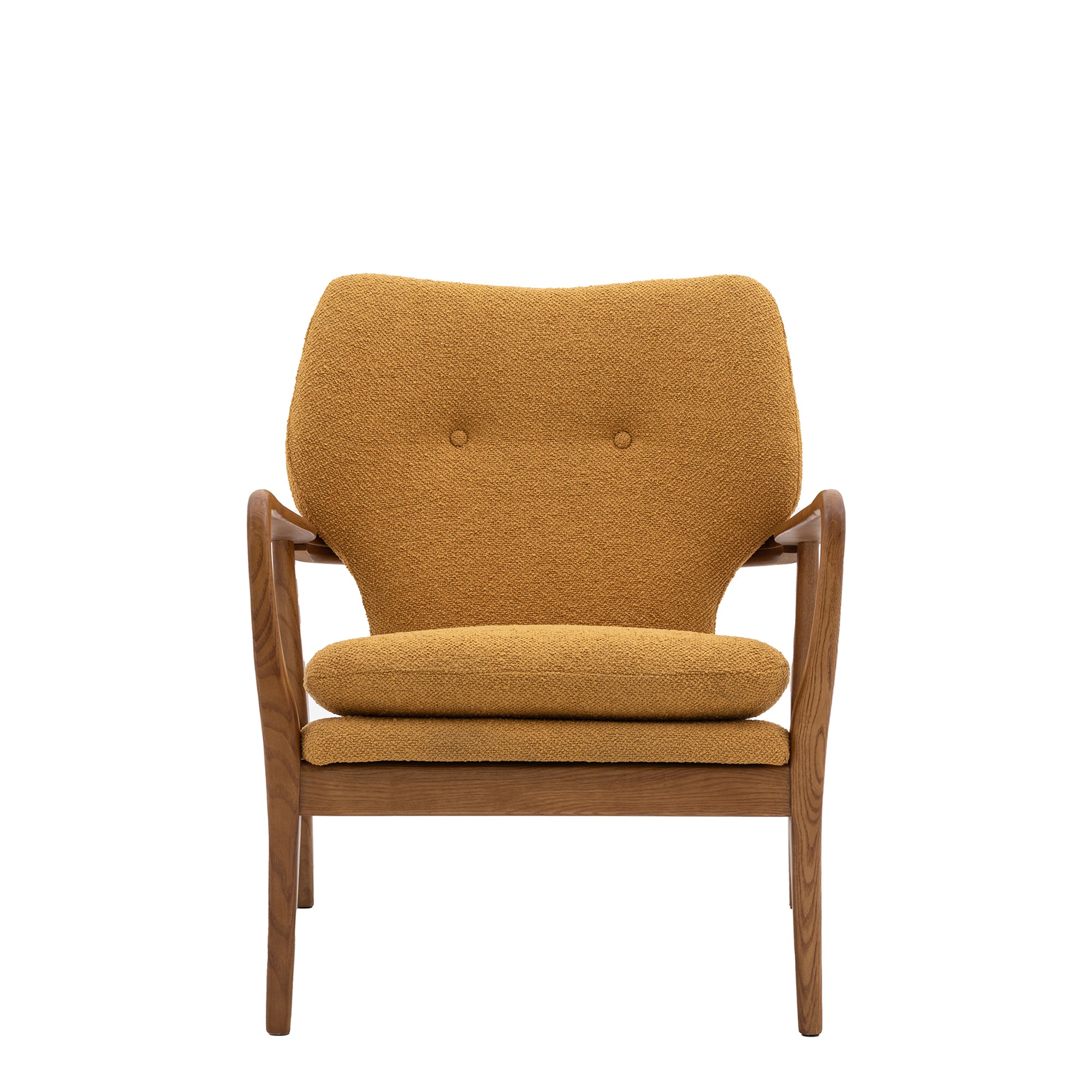 Tobias - Chair In Fabric Ochre