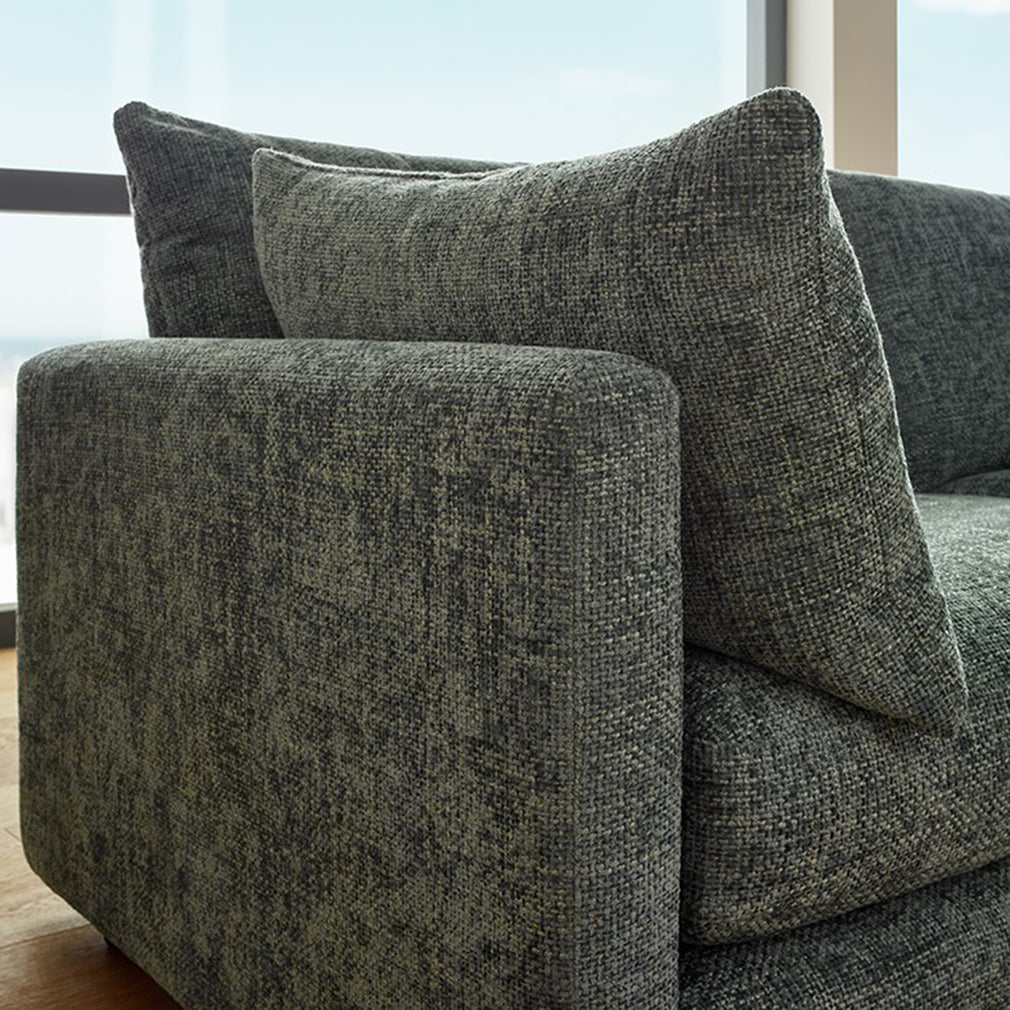 LHF Large Chaise Sofa Grade C Fabric