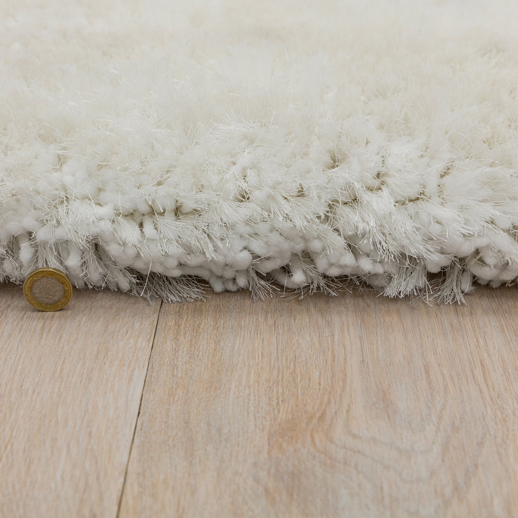 Plush Rug White 70 X 140cm