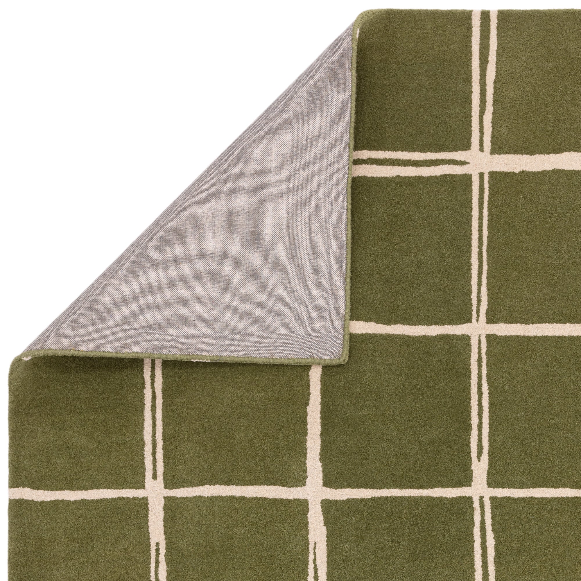 Albany Grid Rug Olive 120cm x 170cm