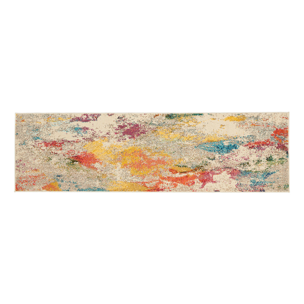 Celestial - Runner Rug CES12 Ivory Multicolour 66cm x 114cm Runner