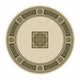 Da Vinci Round Rug Cream/Black 057-0801-6223 160cm