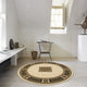 Da Vinci Round Rug Cream/Black 057-0801-6223 160cm