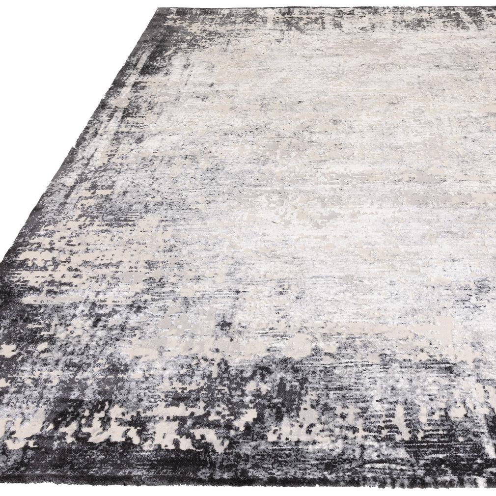 Kuza Border Rug Grey 120cm x 170cm