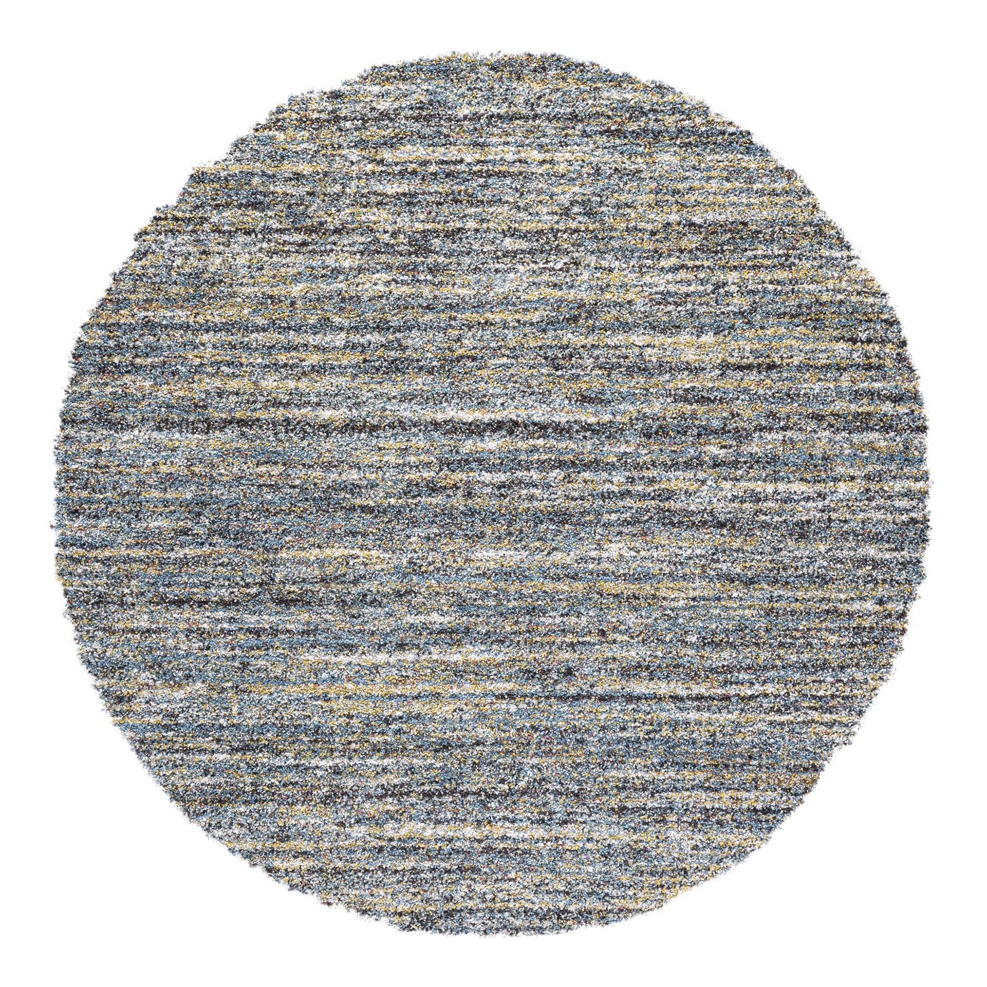 Mehari - Rug 023-0067-5949 Blue/Cream Stripe 120cm Circle