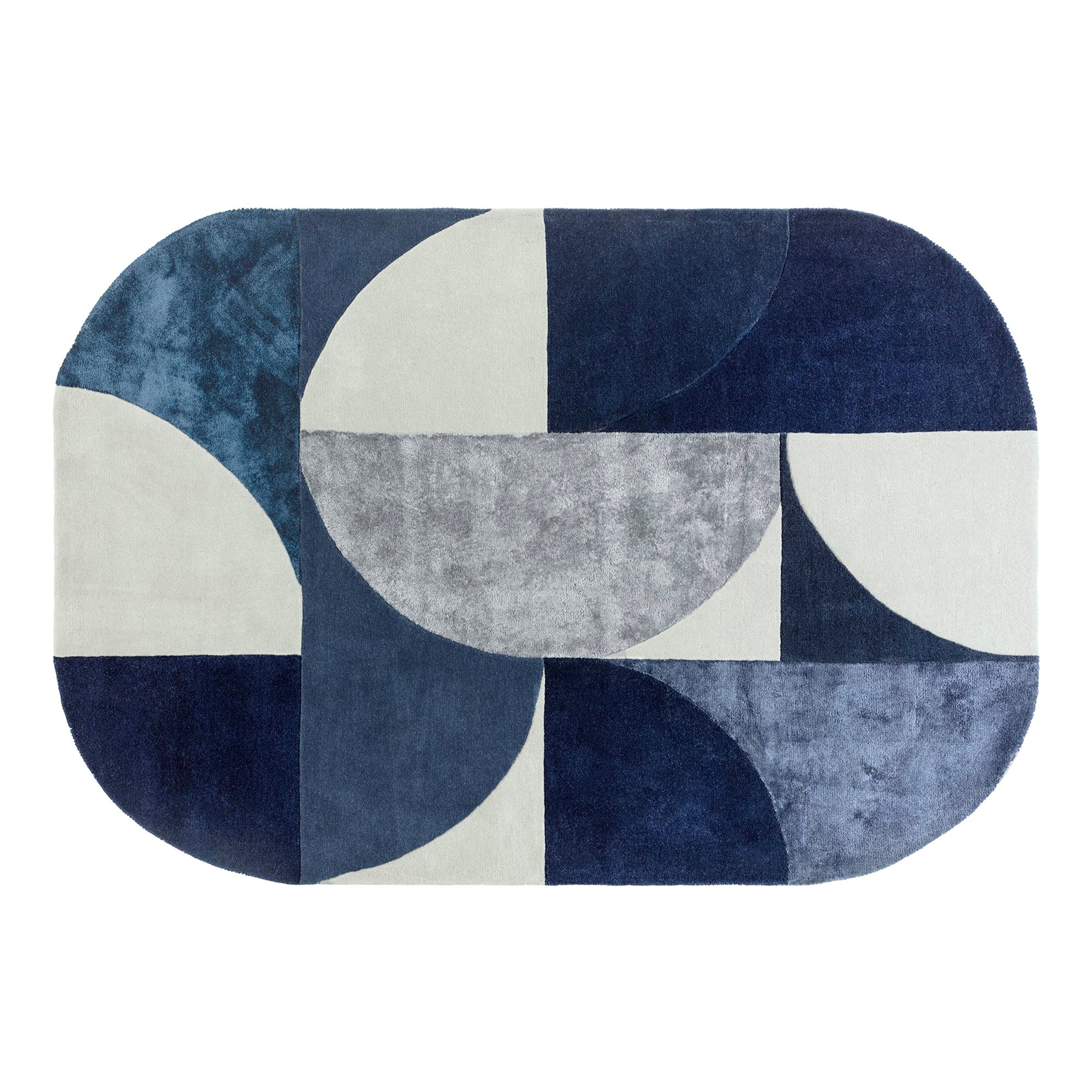 Matrix Oval Rug MAX74 Indigo 160cm x 230cm