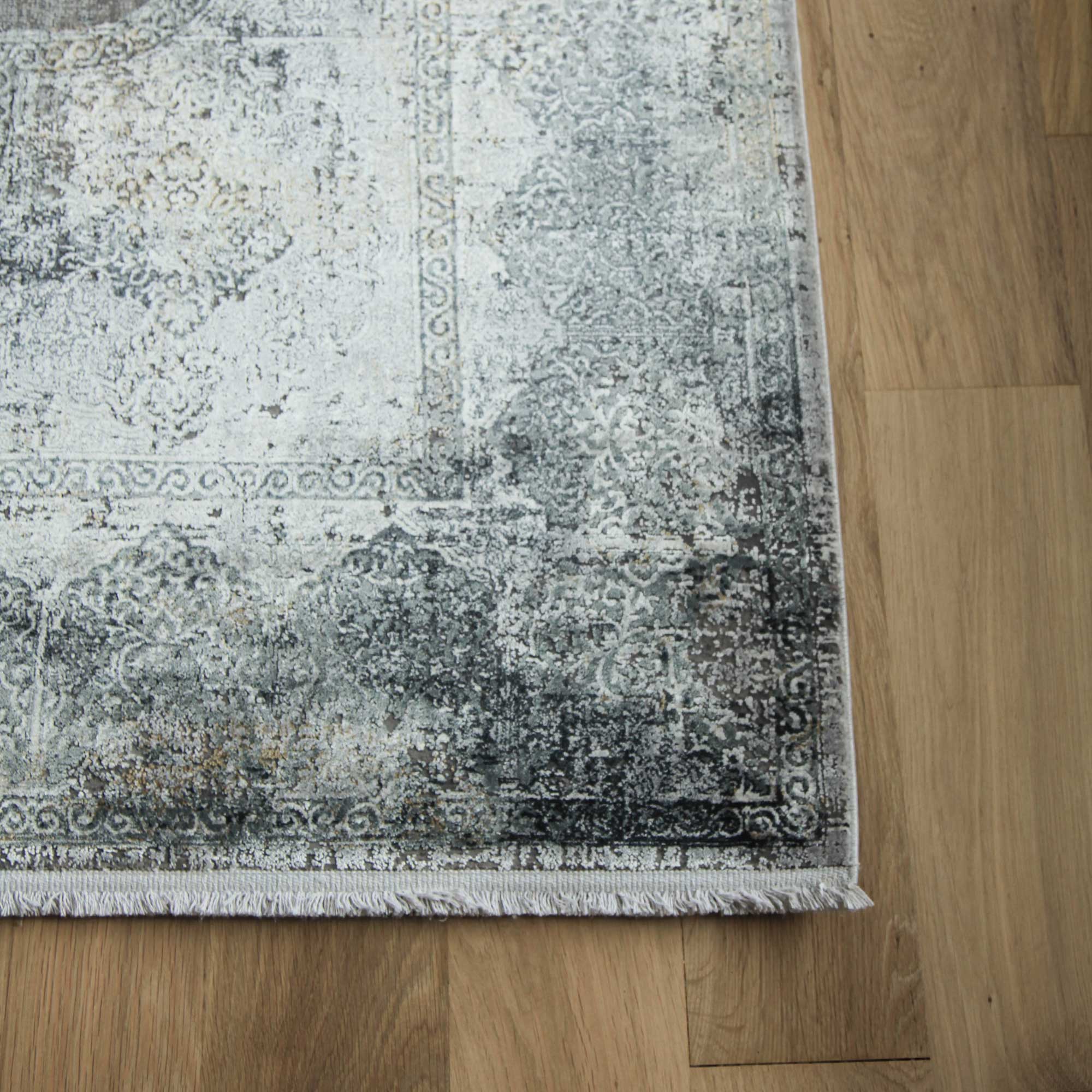 Overdyed Rug Frost Grey 80 x 240cm