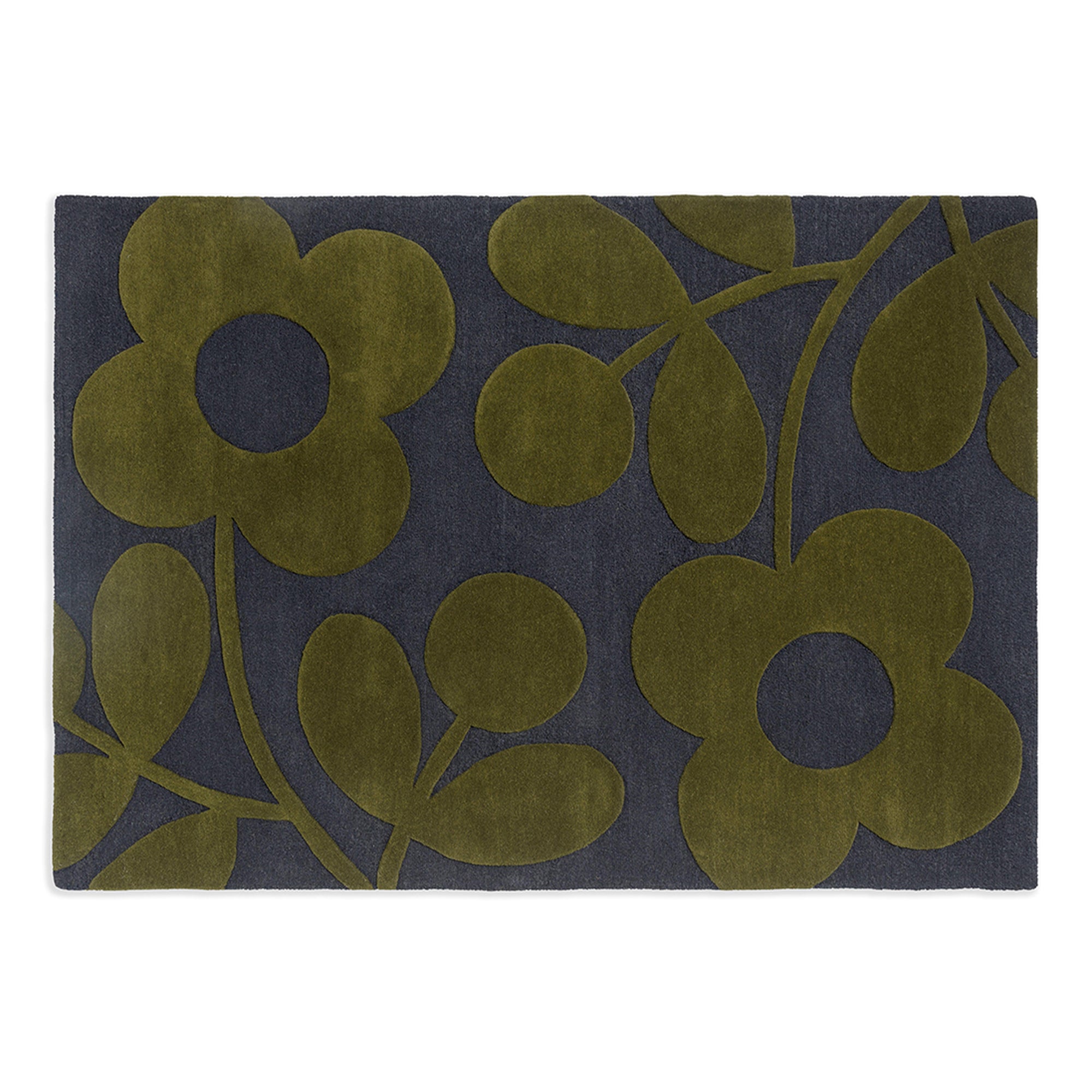 Orla Kiely Rug Sprig Stem Marine 063908 160cm x 230cm