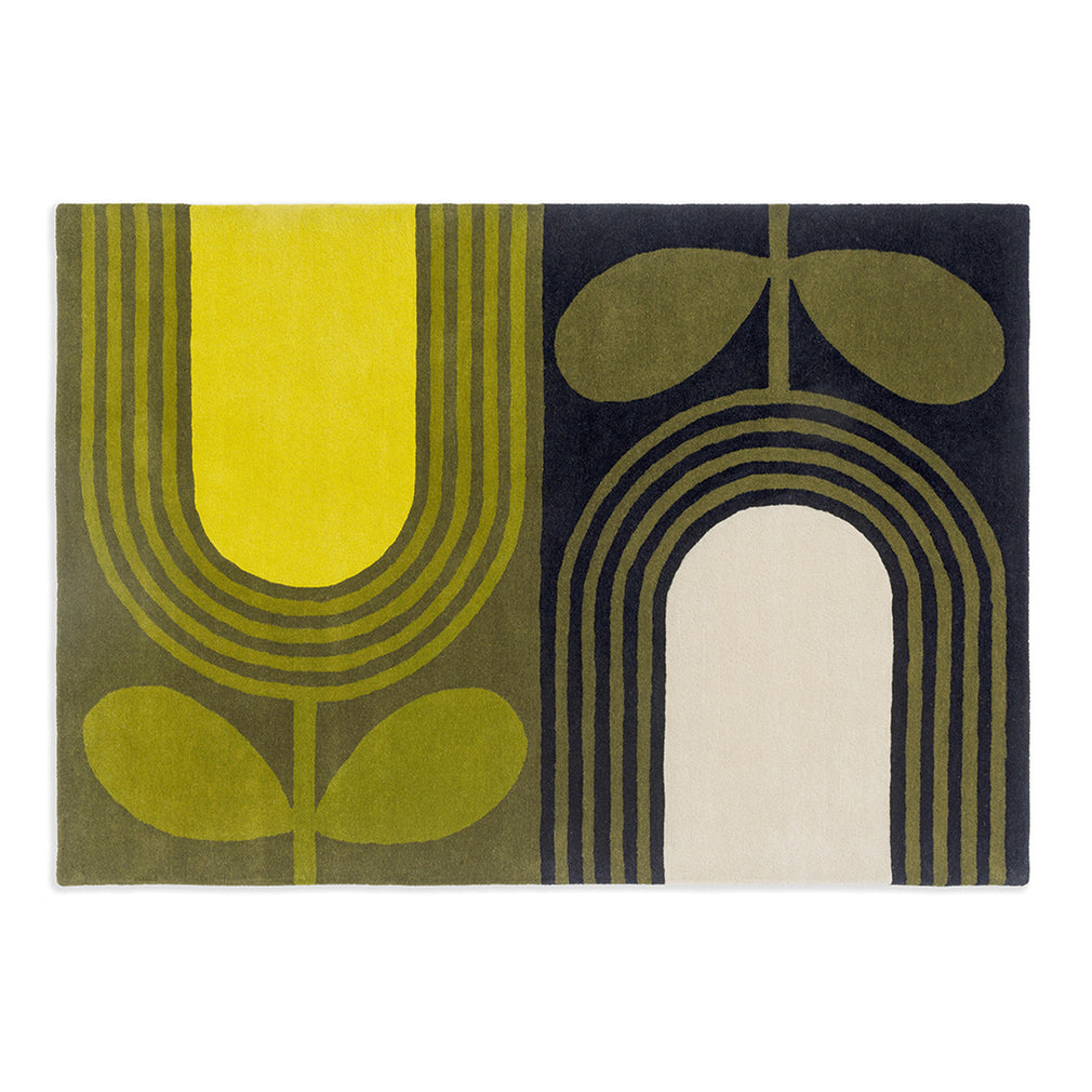 Orla Kiely Rug Striped Tulip Seagrass 160307 120cm x 180cm