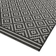 Patio Rug PAT12 Diamond Mono 80cm x 150cm