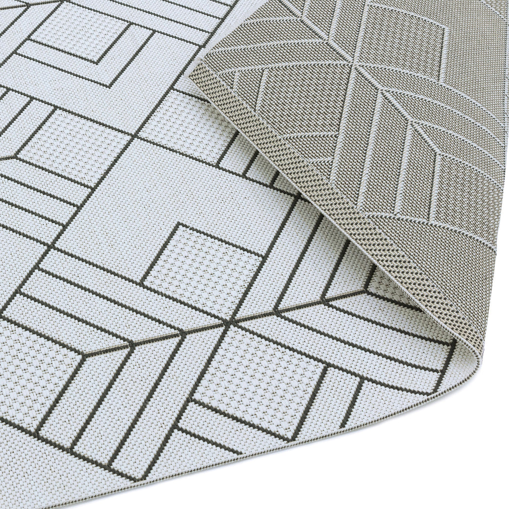 Patio Rug PAT16 Deco Ivory 80cm x 150cm