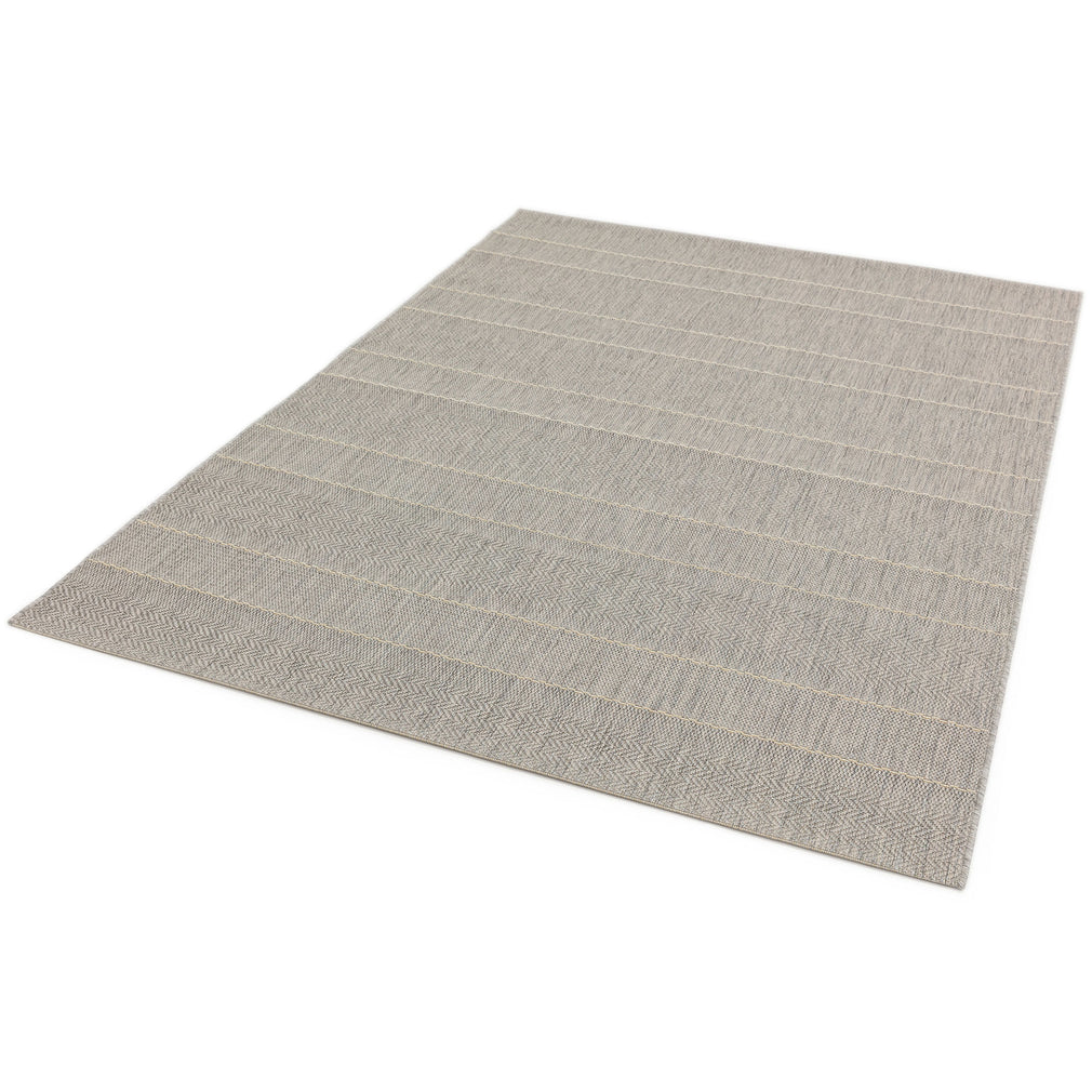 Patio Rug PAT03 Beige Stripe 80cm x 150cm