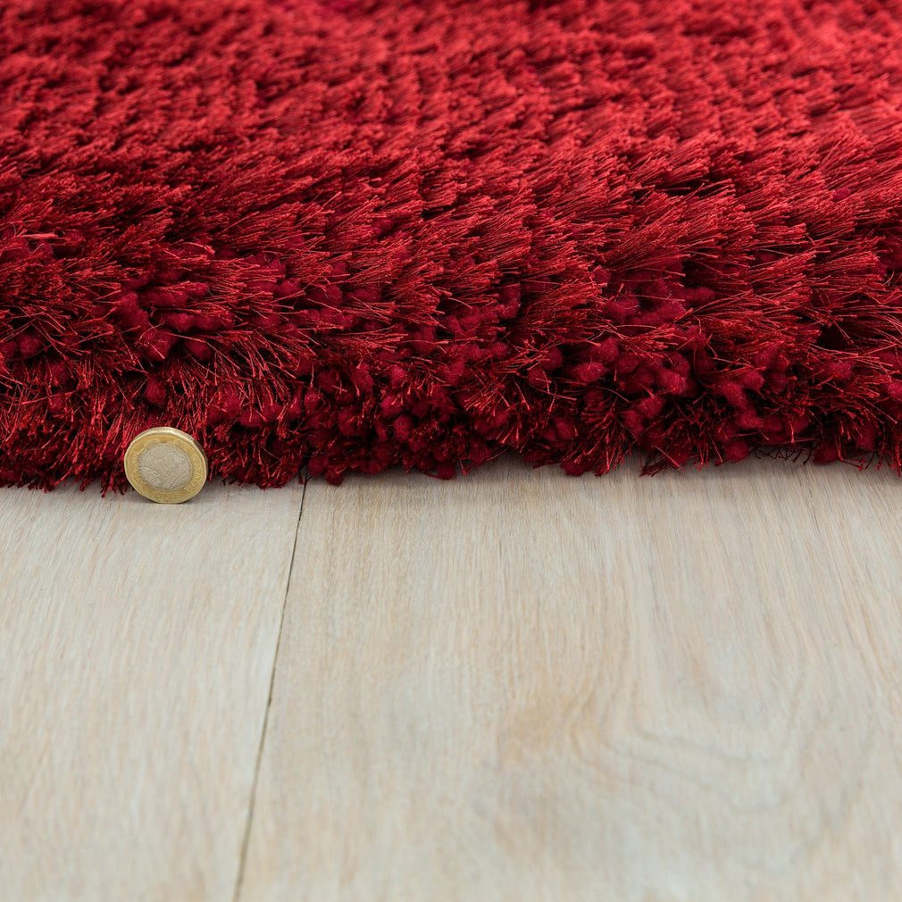 Plush Rug Red 70 X 140cm