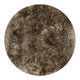 Plush Rug Taupe Circle 150cm