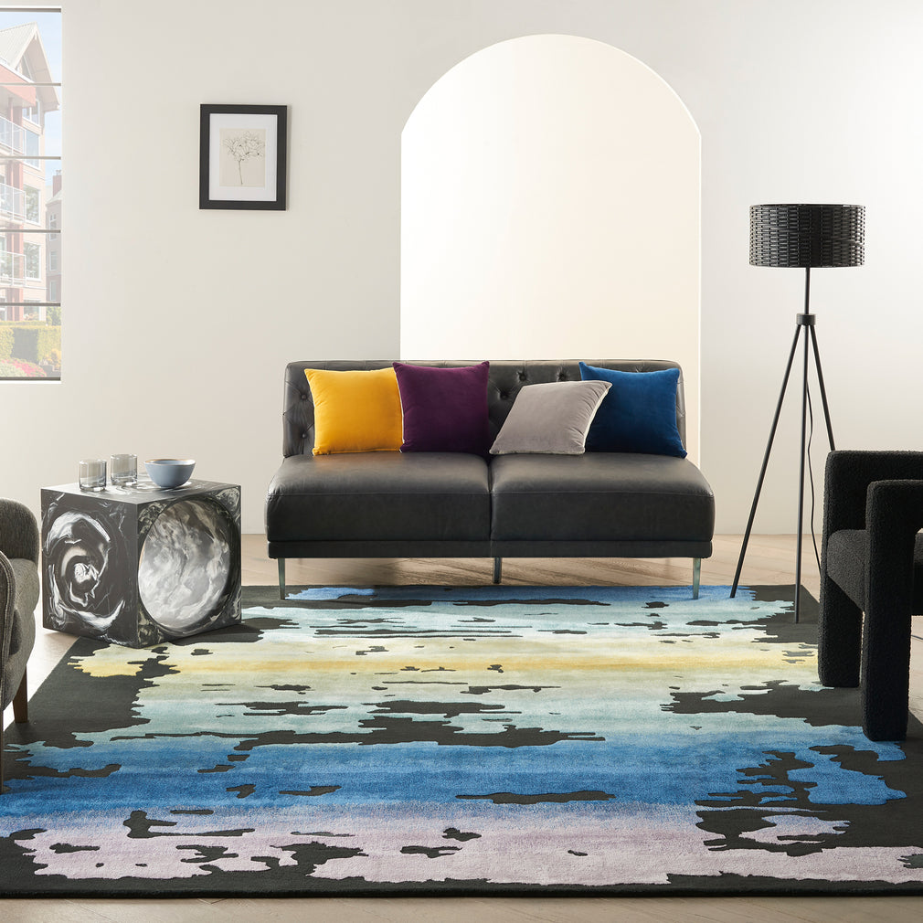 Prismatic Rug - PRS23 Black Multi 114 x 175cm