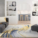 Prismatic Rug PRS24 Grey Gold 114 x 175cm