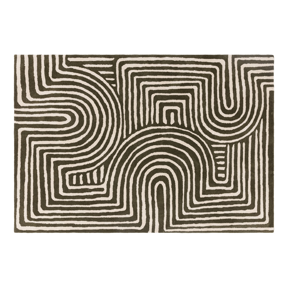 Reef Curve Rug RF30 Forest 120cm x 170cm