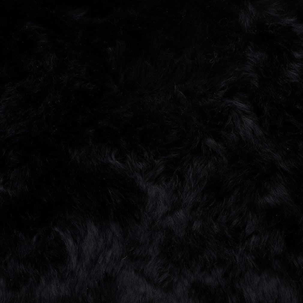 Sheepskin - 6 Piece Rug Black