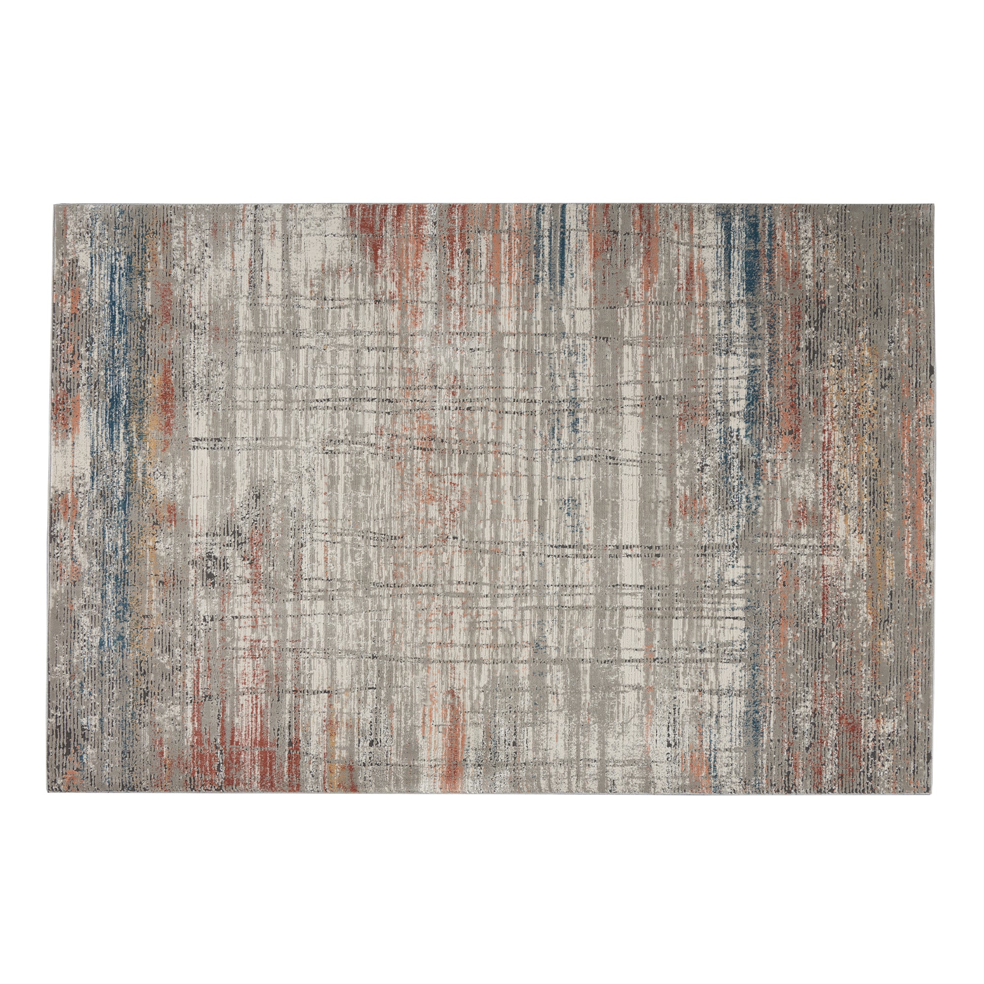 Rustic Textures - Rug RUS12 Grey Multi 120cm x 180cm