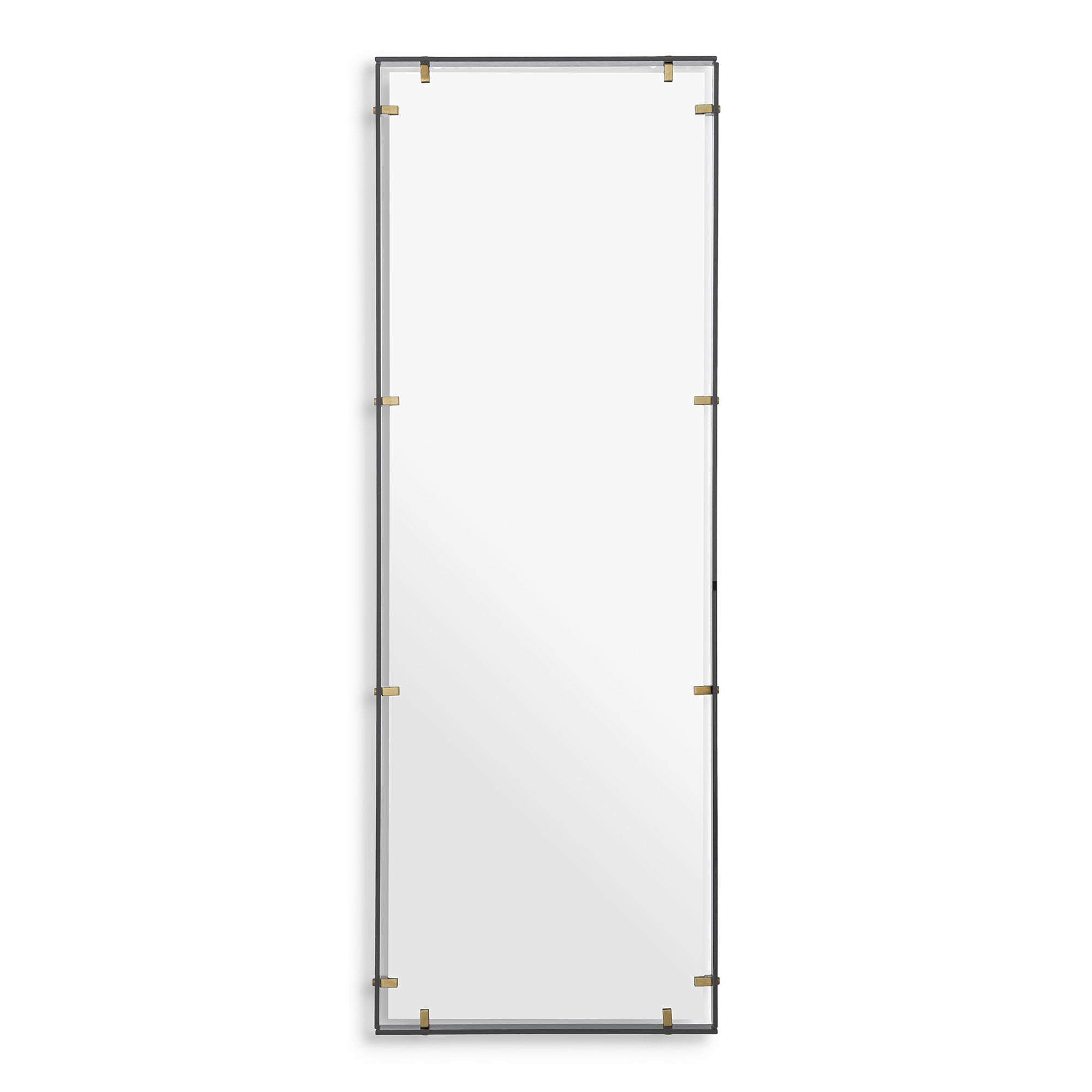 Eichholtz Verona - Large Mirror Smoked Glass Antique Brass Finish