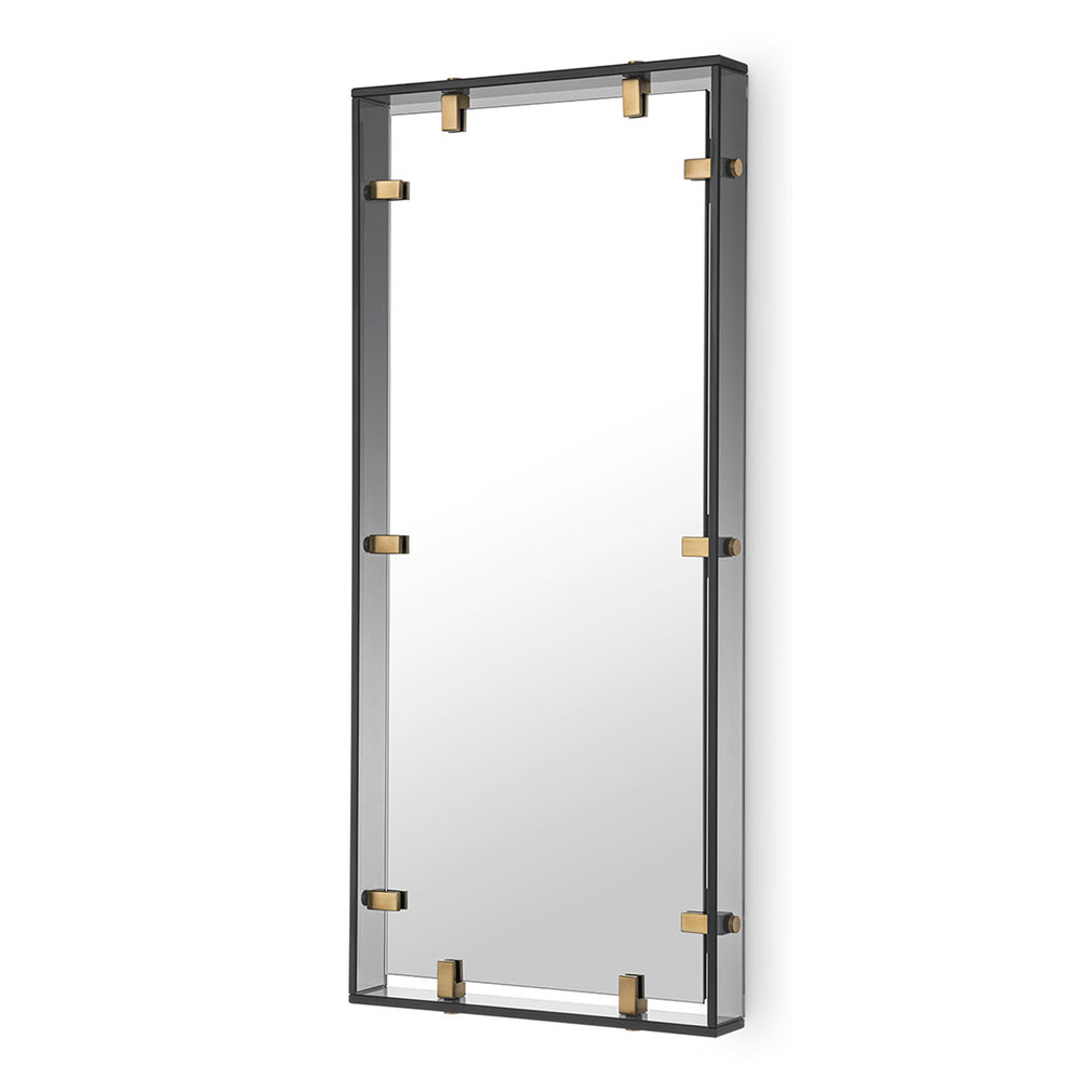 Eichholtz Verona - Small Mirror Smoked Glass Antique Brass Finish