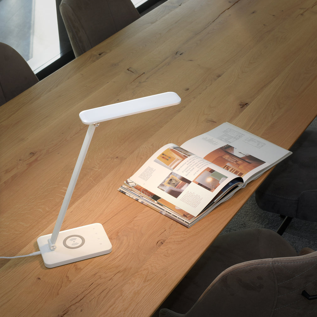 Rylan LED Lamp Charging Station White