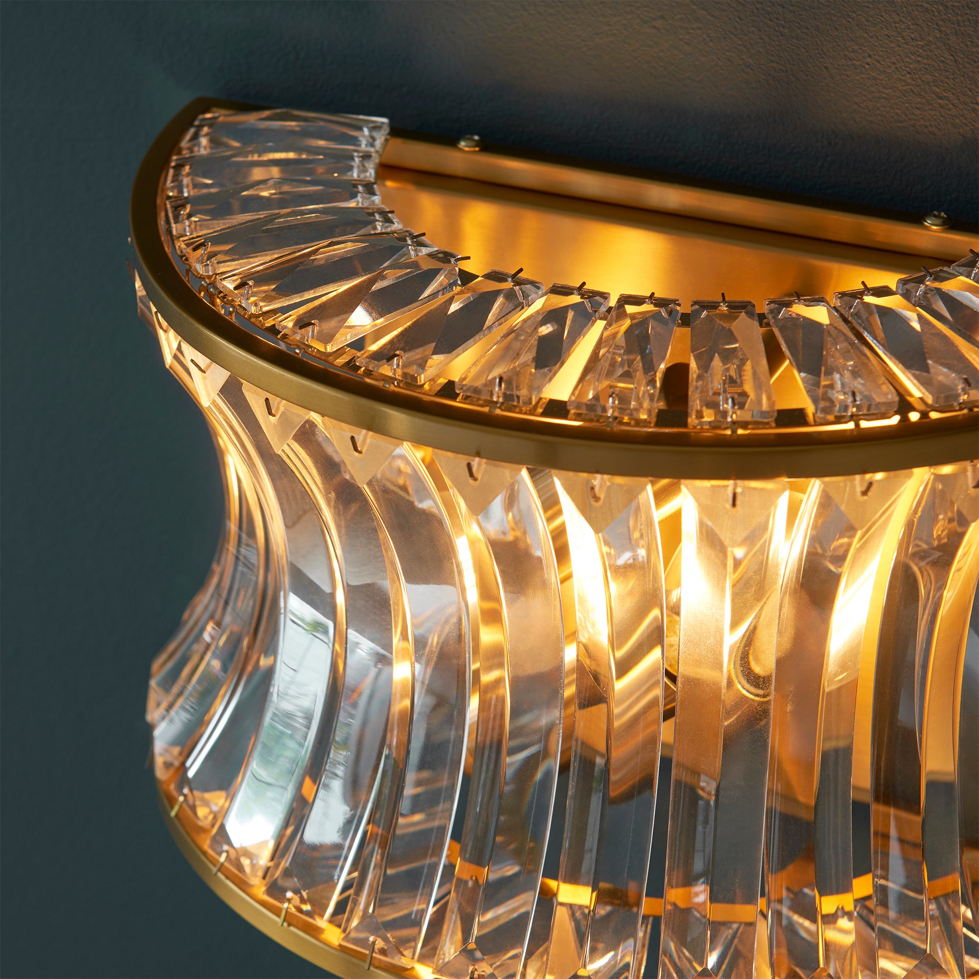 Lola Crystal Wall Light Gold