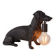 Dachshund Lamp Black