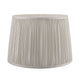 Laura Ashley Hemsley Pleated Silk Empire Drum Shade Silver 30cm/12 inch