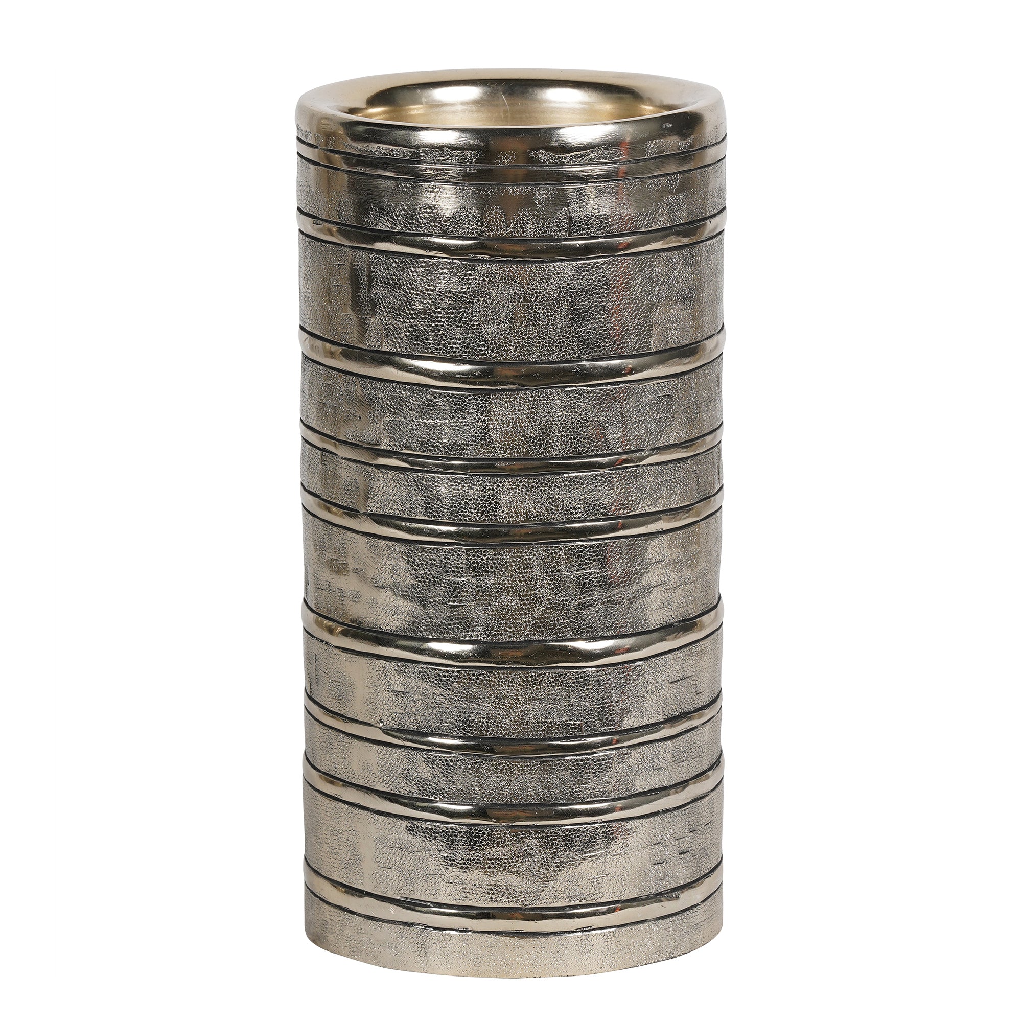 Gilver Rings Pillar Candle Holder - 26cm