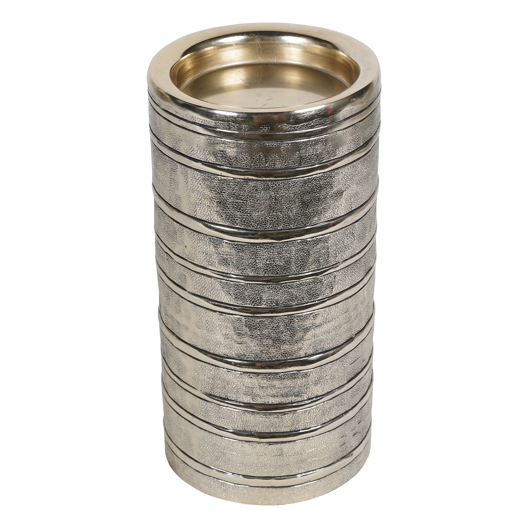 Gilver Rings Pillar Candle Holder - 26cm