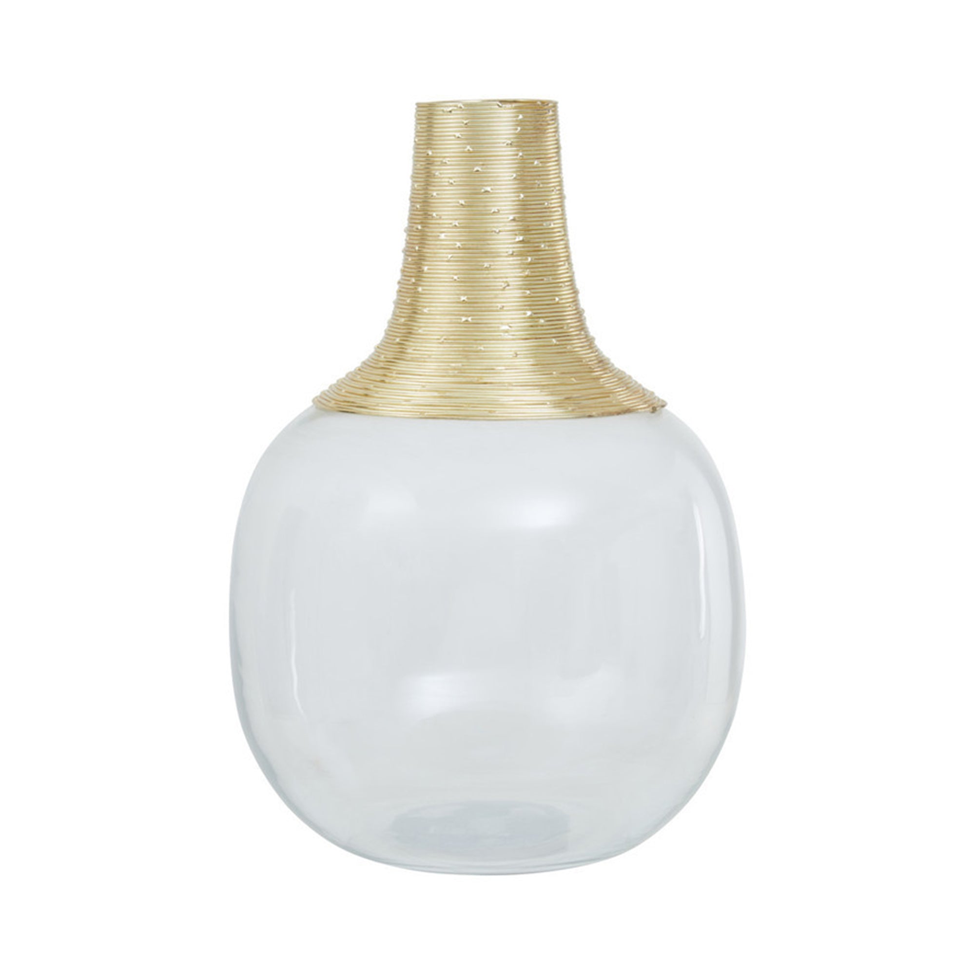 Glynn Glass Gold Vase Large