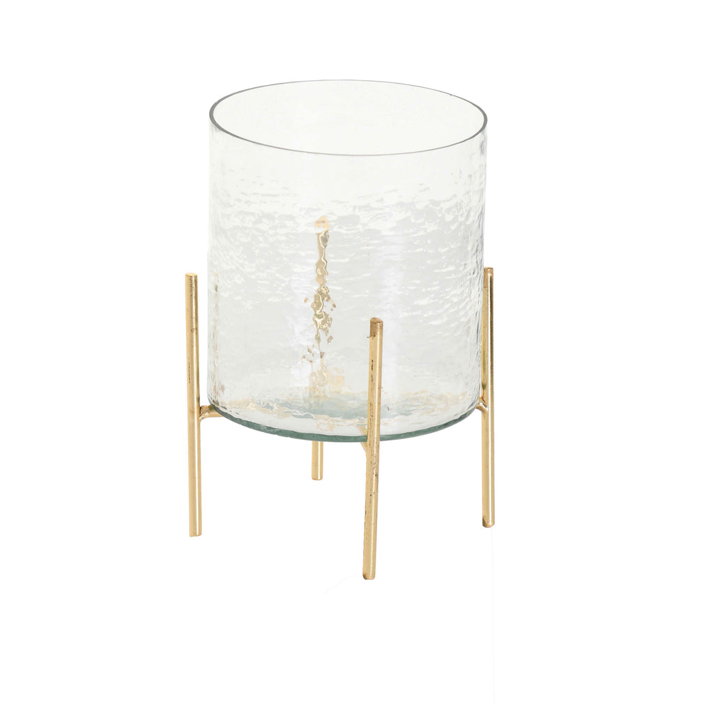 Hammered Tea Light Stand - Medium