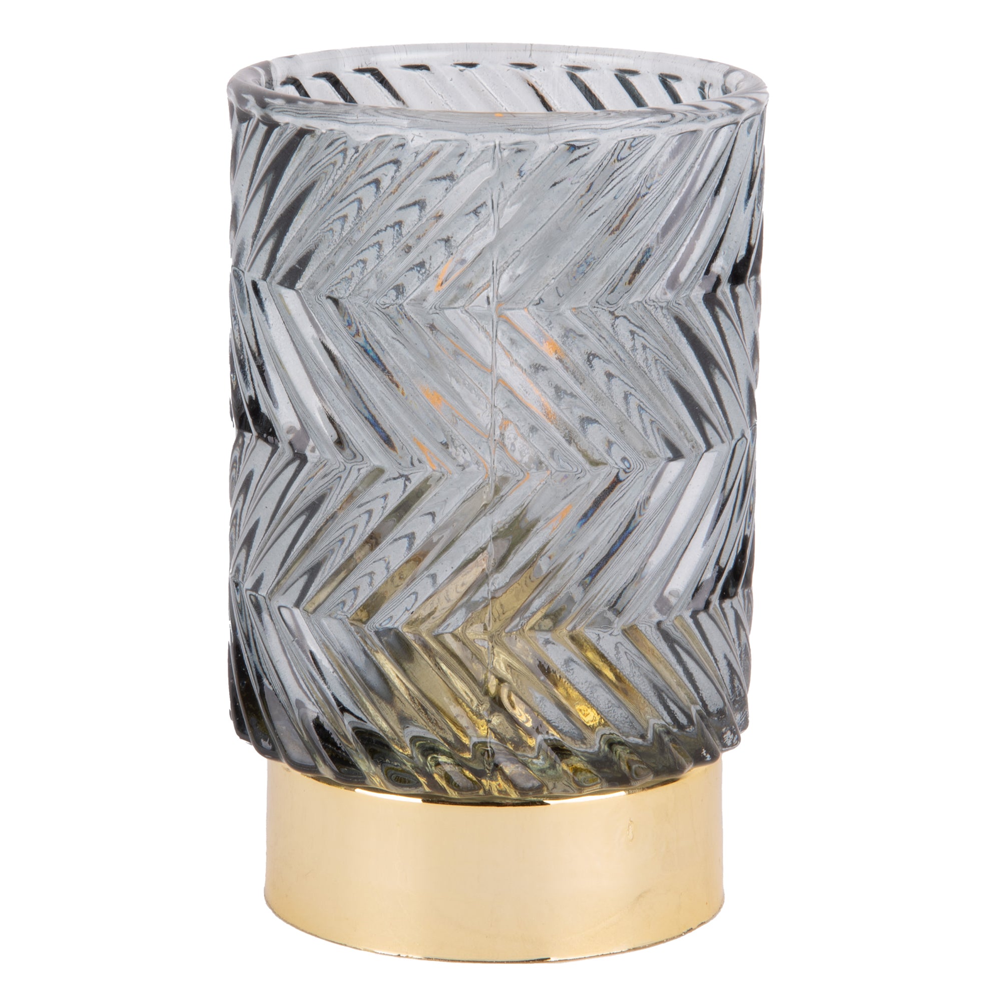 LED Zig Zag Glass Grey