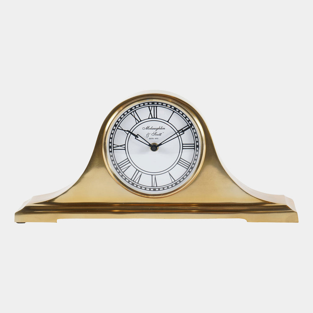 Retro Mantel Clock Brass Finish (BO)