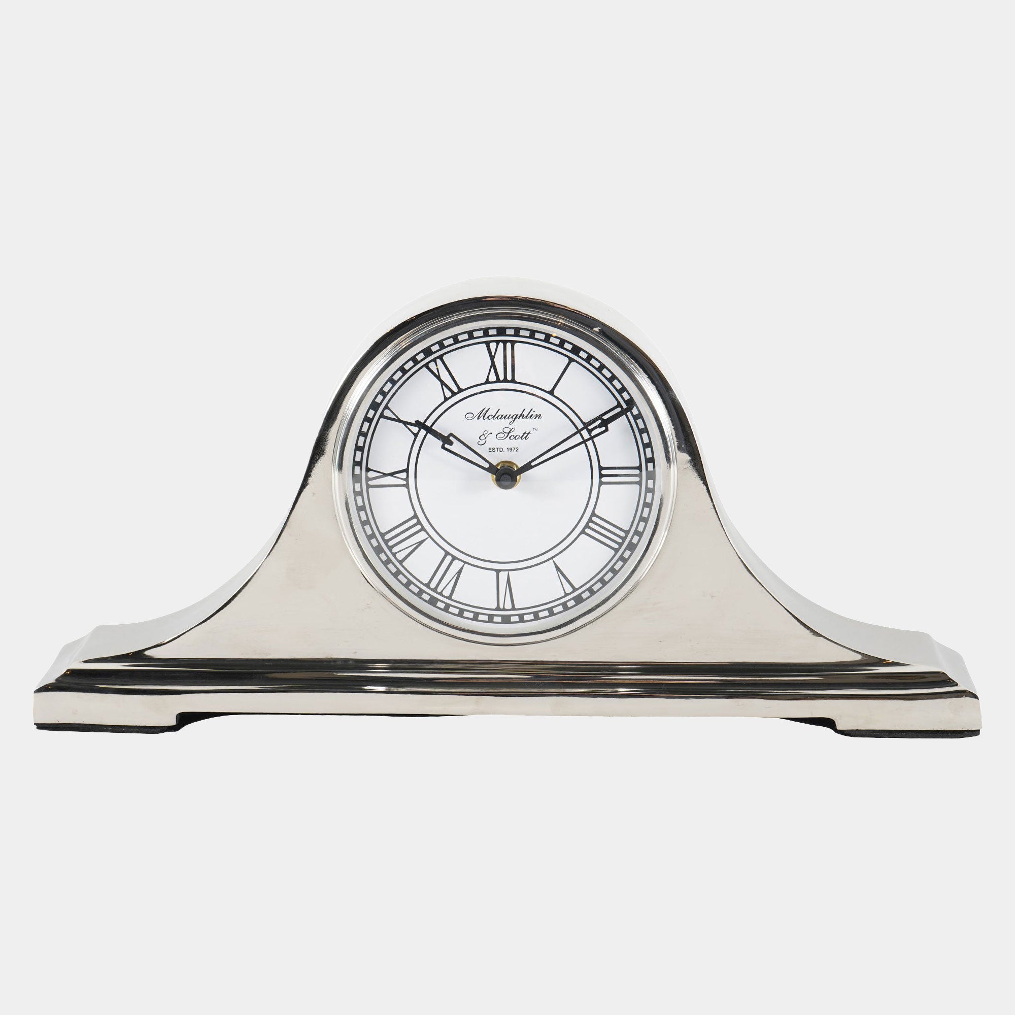 Retro Mantel Clock Nikel Finish (BO)