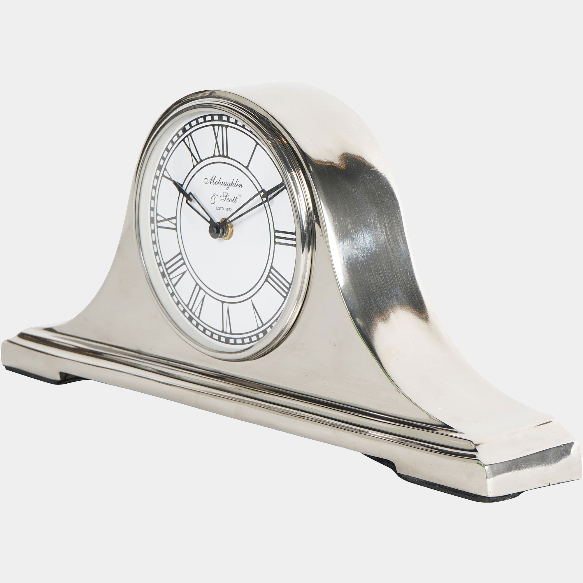 Retro Mantel Clock Nikel Finish (BO)