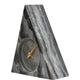 Triangular Mantel Clock - Grey Marble