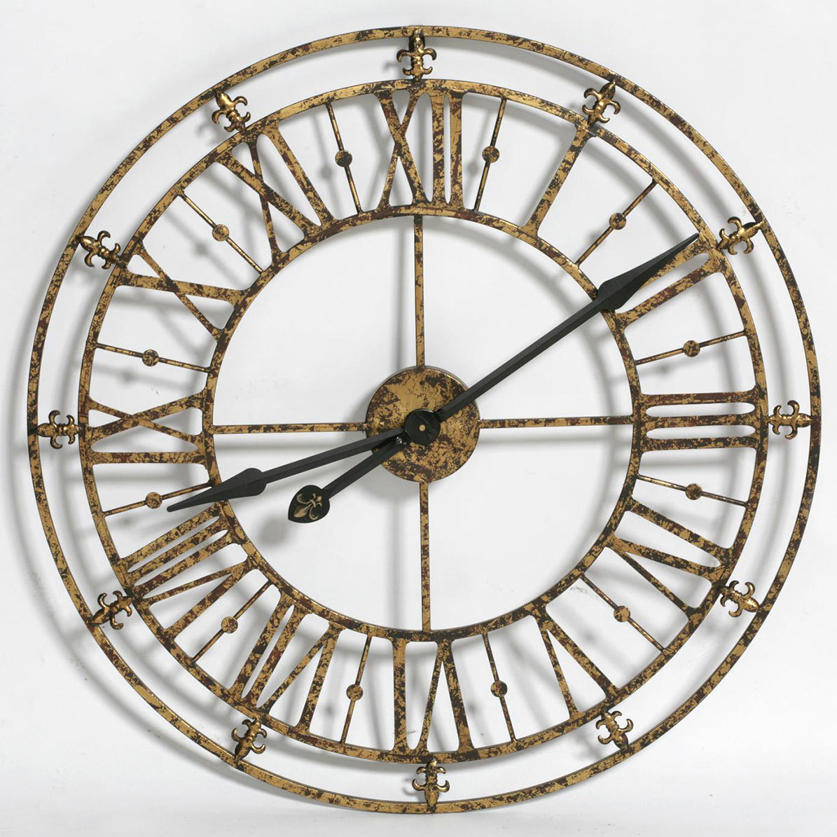 Medium Gold Skeleton Clock  76cm Ø