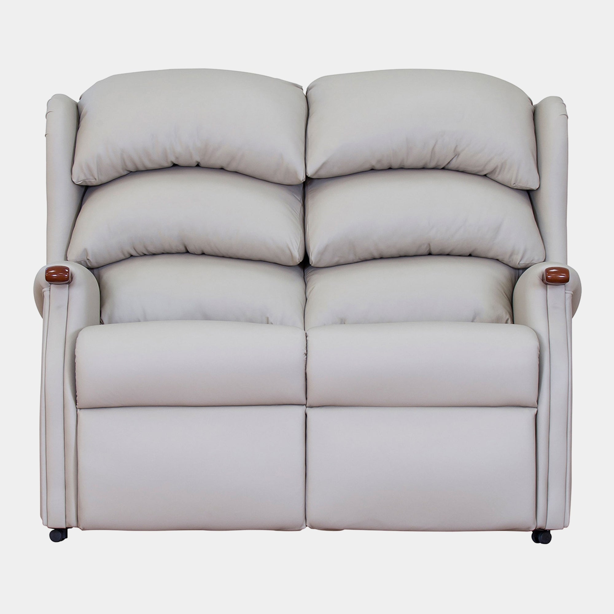 New Woodstock - Fixed 2 Seat Settee In Leather