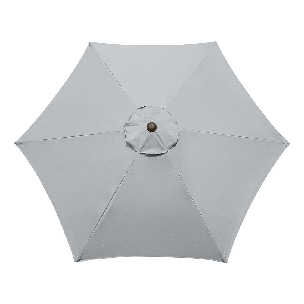 3m Round Grey Garden Parasol