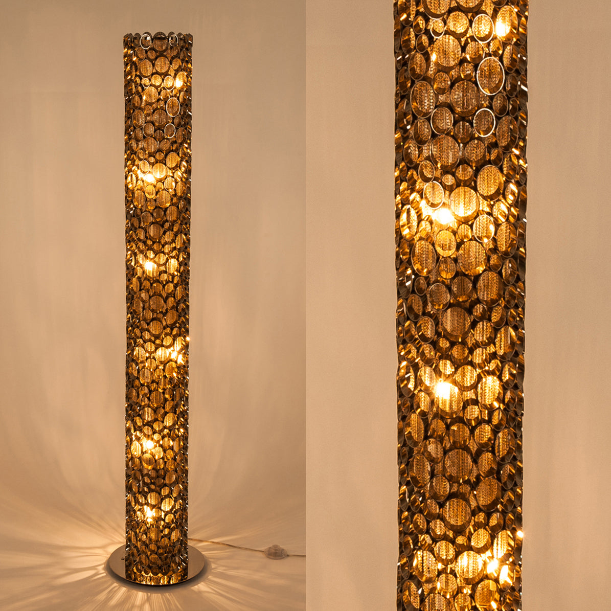 Aphrodite Nickel Tube Standard Lamp