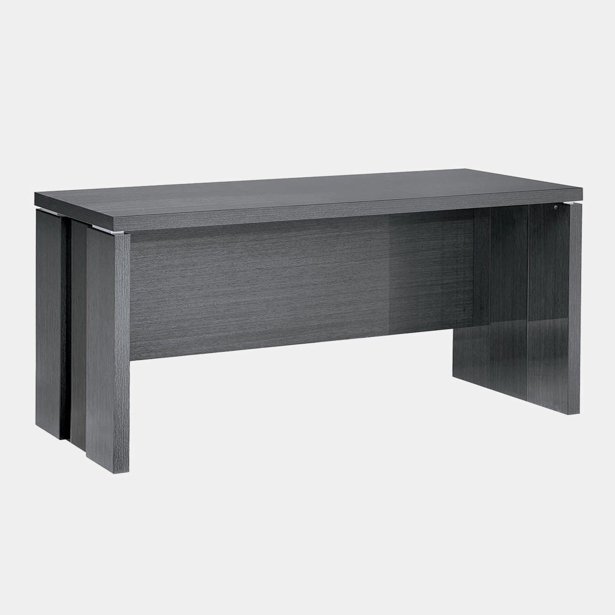 180cm Desk Gray Koto High Gloss (Self Assembly Required)