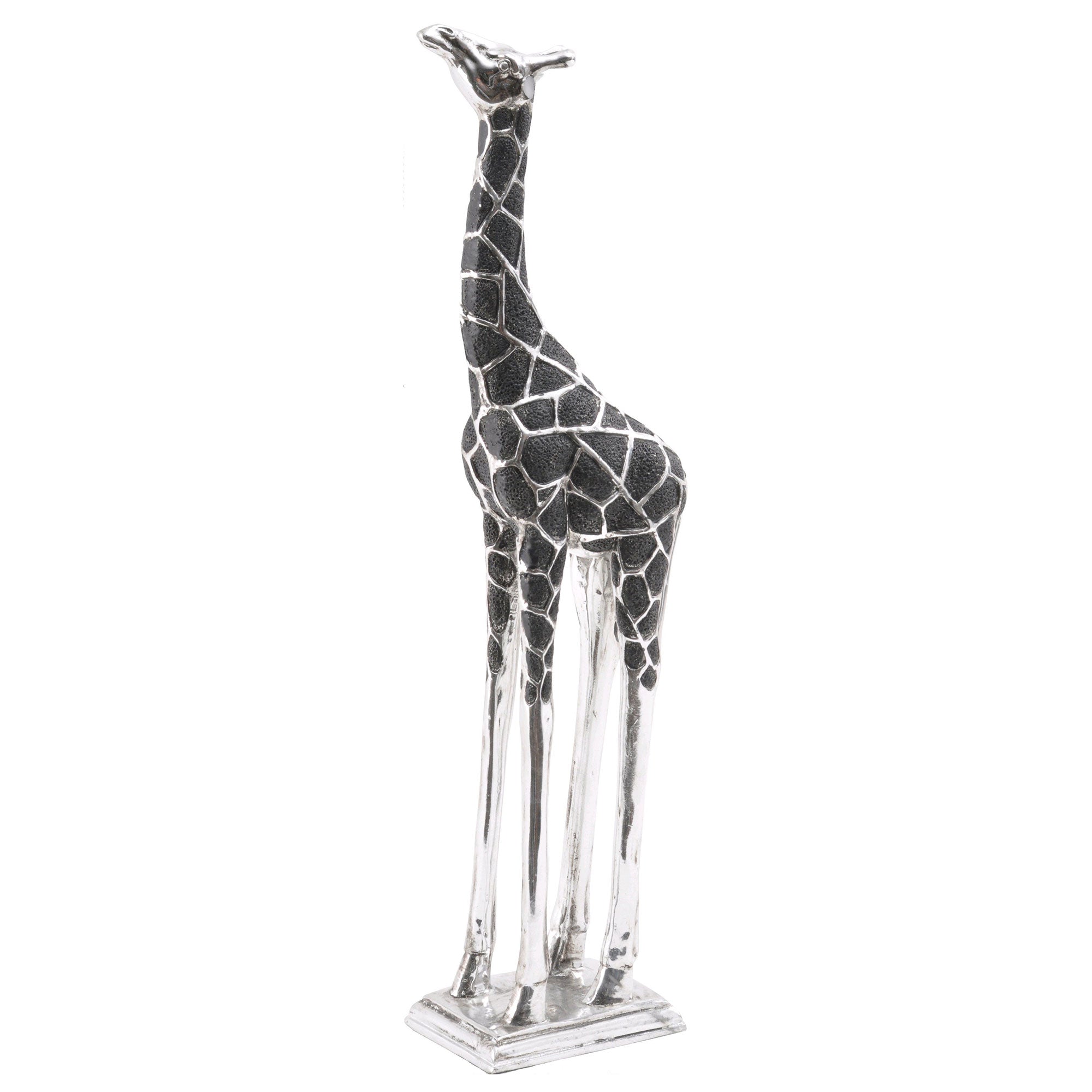 Giraffe Facing Forward Small - Electroplated Silver