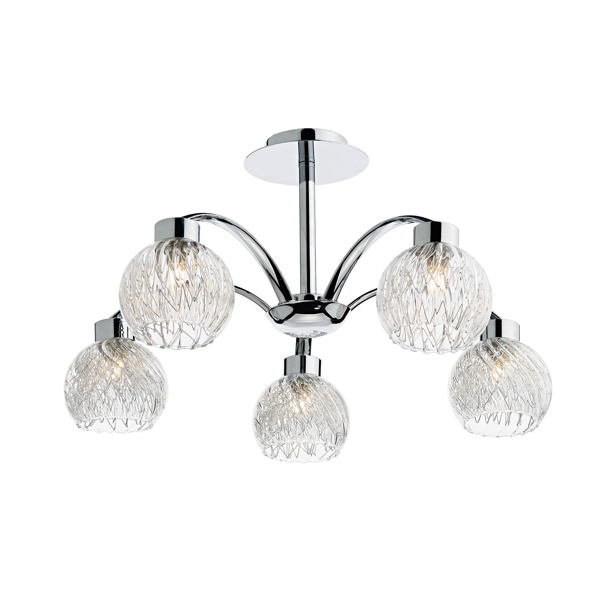 AAchen 5 Light Polished Chrome