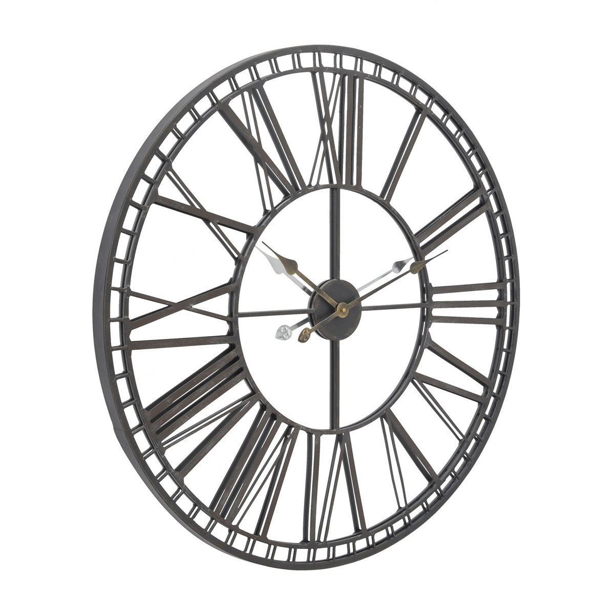 Skeleton Mirror Wall Clock