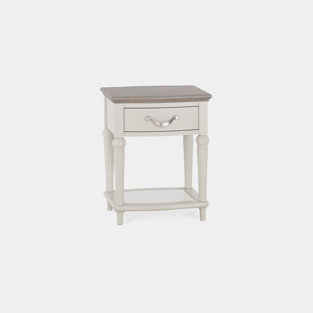 Chateau - Grey Washed Oak & Soft Grey Lamp Table