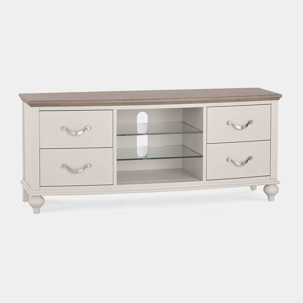 Chateau - Grey Washed Oak & Soft Grey Entertainment Unit