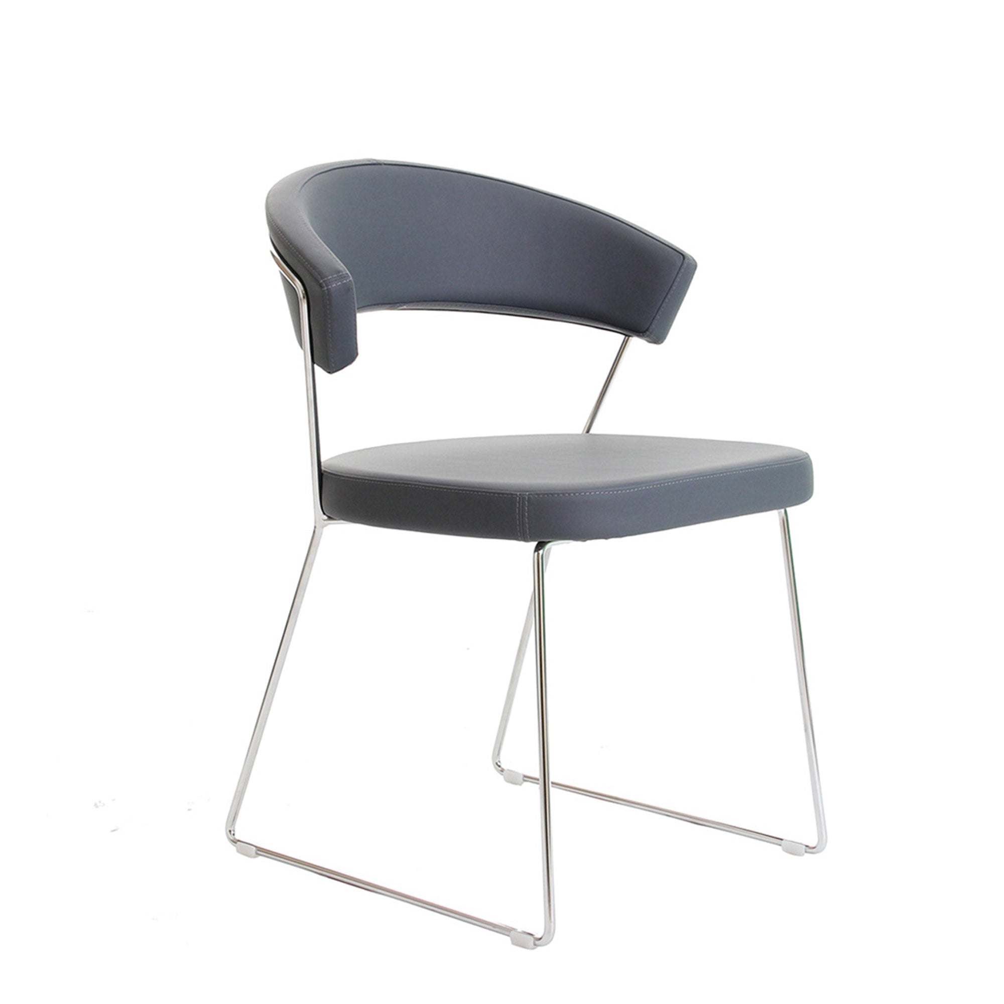 New York Chair P77 Chrome/S96 Skuba Grey